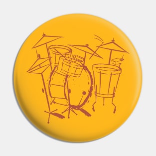 Drum Lines III Pin