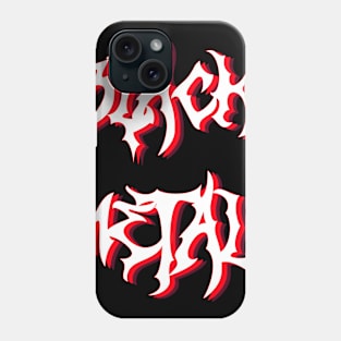 Black Metal Simple Design Phone Case