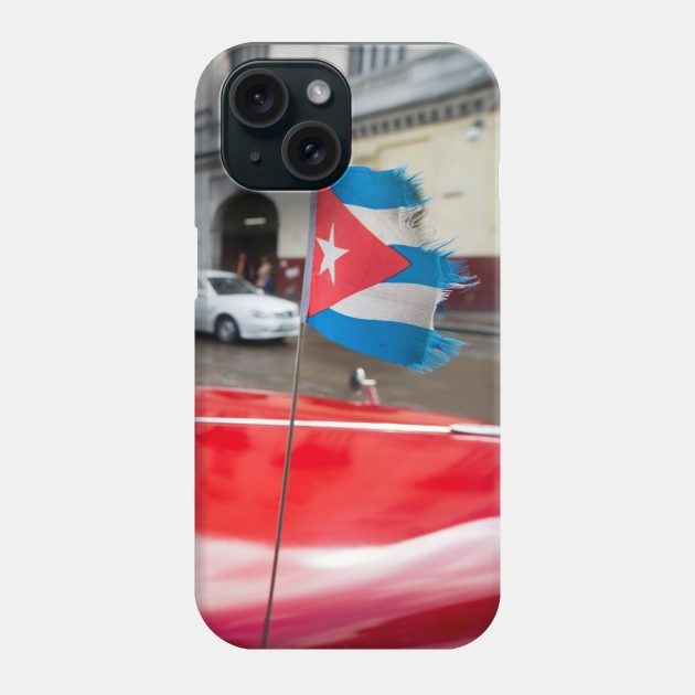 Cuba flag Phone Case by opticpixil