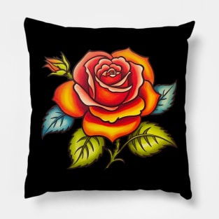 Rose Flash Tattoo Pillow