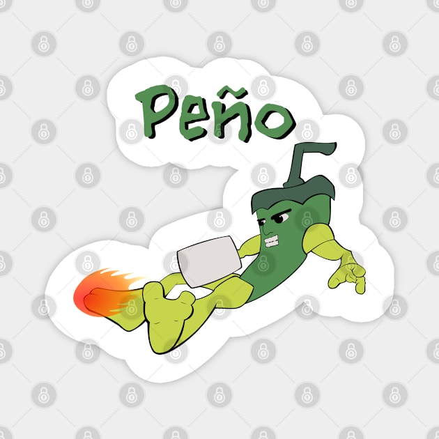 Peño the Jalapeño Magnet by Jim Has Art