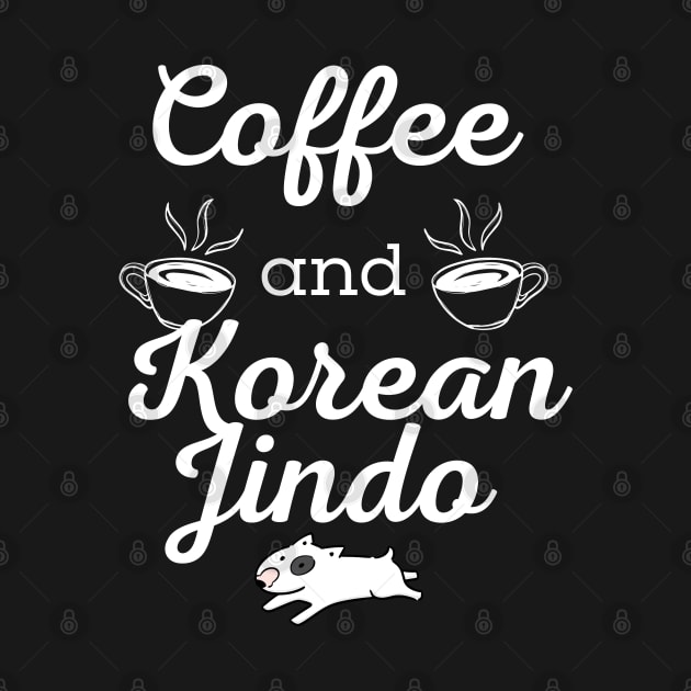 Coffee and Korean Jindo by Josué Leal