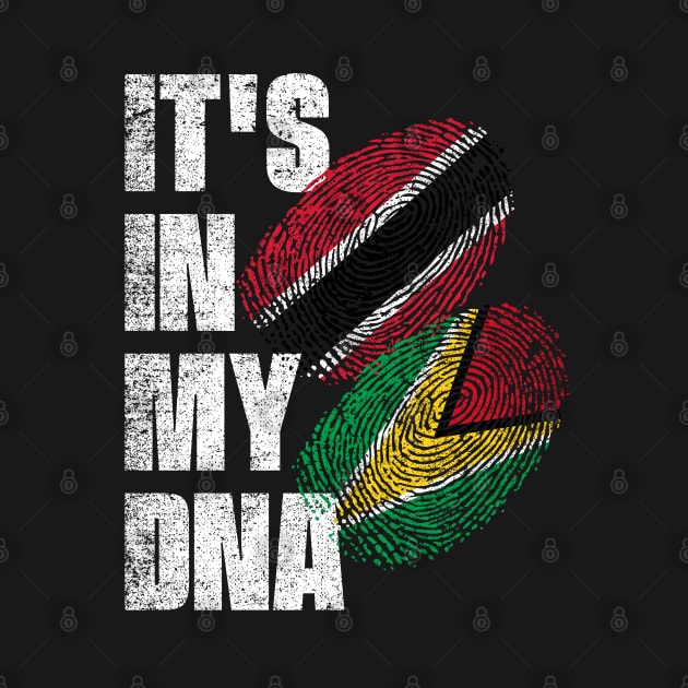 Trinidadian And Guyanese Mix DNA Flag Heritage by simonStufios