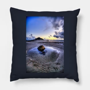 St Michael's Mount Rock Pool, Cornwall, UK Pillow