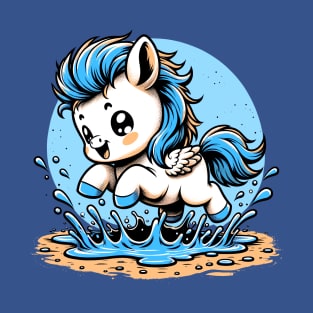 Li'l Legends™: Pegasus Plays in a Puddle T-Shirt