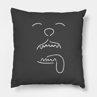 beast - noodle tee Pillow