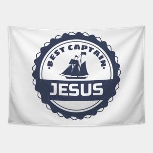 Jesus the Best Captain Tapestry