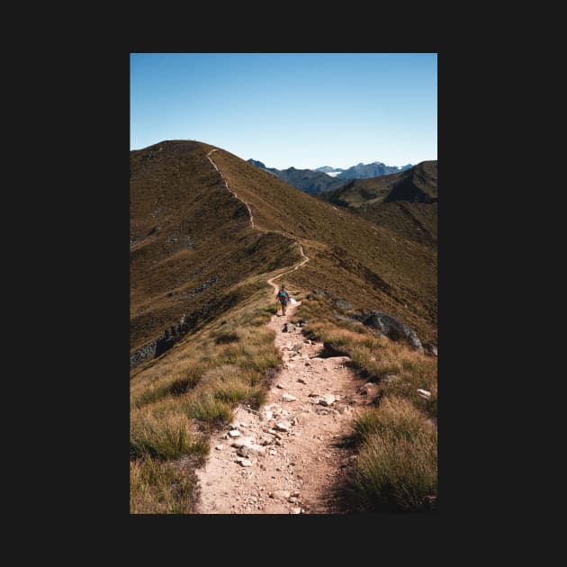 Hiking Mountain Ridge in New Zealand by Danny Wanders