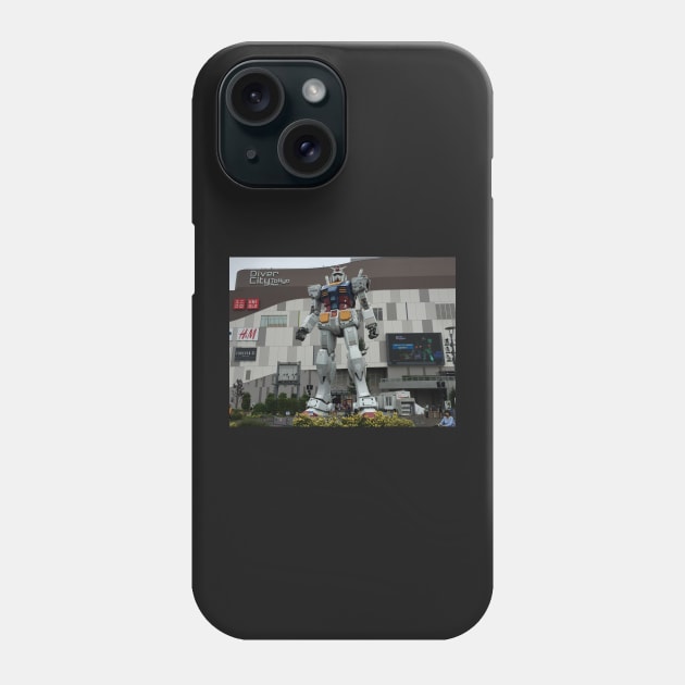 Gundam Mobile Suit #01 RX-78-2 Diver City Tokyo 2 Phone Case by PugDronePhotos