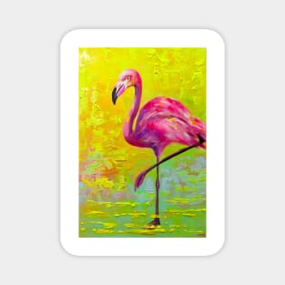 Pink Flamingo Magnet