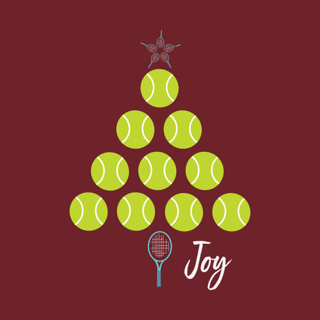 Tennis Christmas Tree Joy by whyitsme