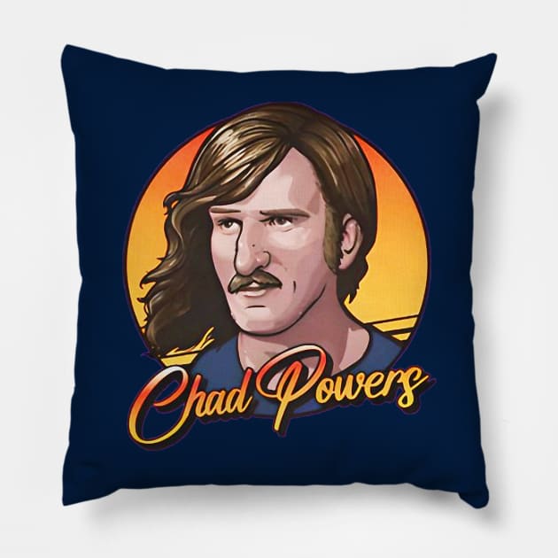 CHAD POWERS Pillow by thedeuce