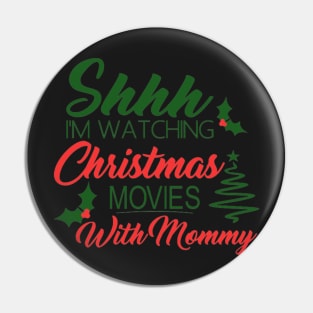 Christmas Movies with Mommy Baby Onesie Pin