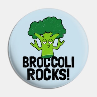 Funny Vegan Gifts - Broccoli Rocks! Pin