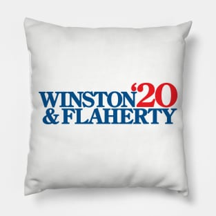 Winston & Flaherty 2020 (Spin City) Pillow