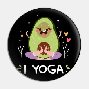 I Love Yoga from Avacado Pin