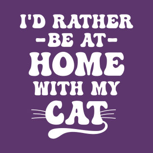At Home With My Cat T-Shirt