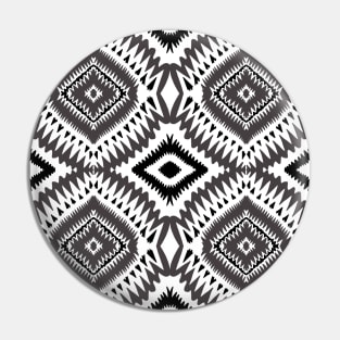 Black and Grey Aztec Pin