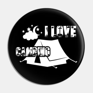 I Love Camping Pin