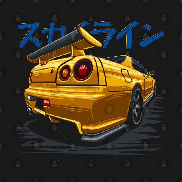 Yellow R34 by Markaryan