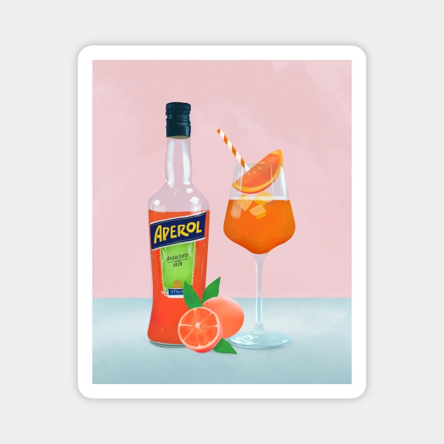 Aperol Spritz Magnet by Petras