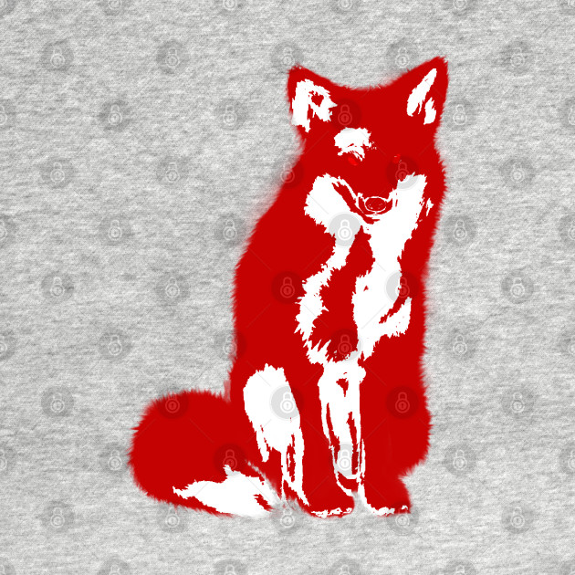 Colorful Animals - Red Fox - Red Fox - T-Shirt