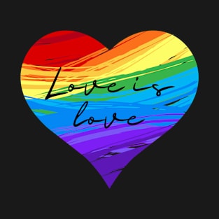 Rainbow pride love winds LGBTQ ally T-Shirt