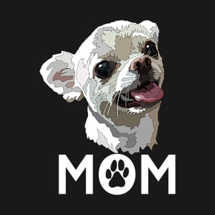 White Chihuahua Mom T-Shirt