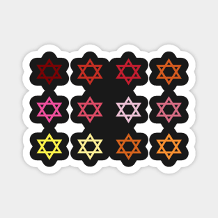 Jewish stars Magnet