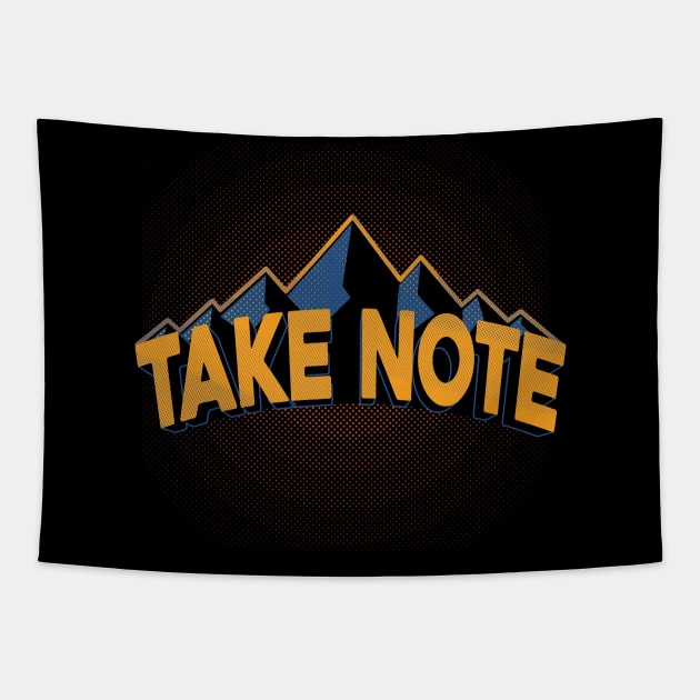 Take Note Tapestry by slawisa