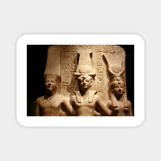 Ramses II with Amun and Hathor Magnet