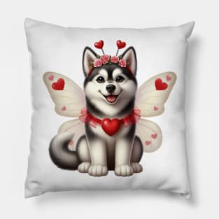 Valentine Fairy Husky Dog Pillow