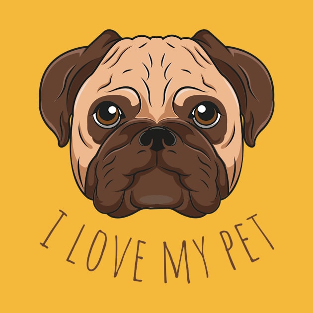 i love my pet by februarystore