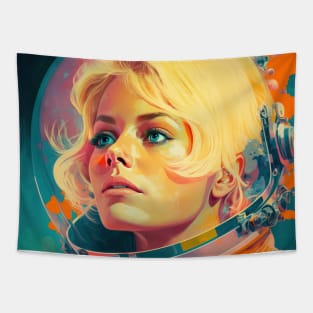 We Are Floating In Space - 07 - Sci-Fi Inspired Retro Artwork Tapestry