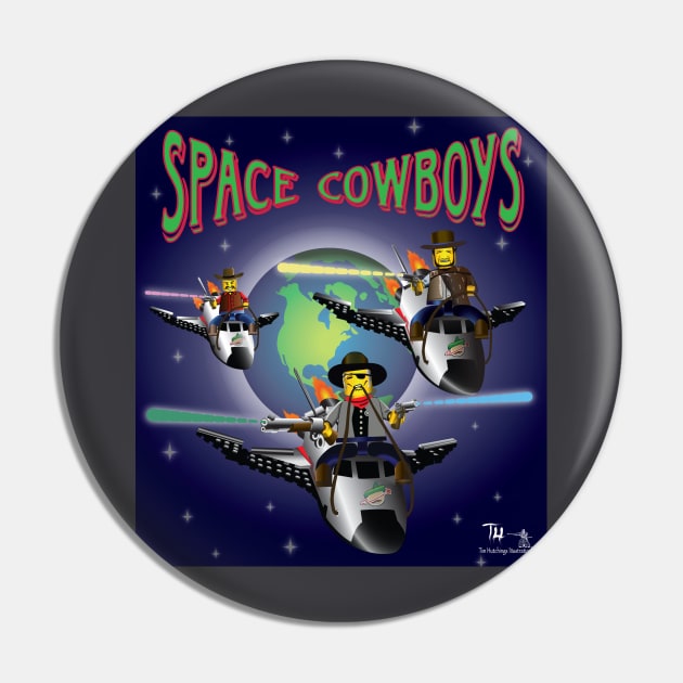 Space Cowboys Pin by BigCatGymSportswear