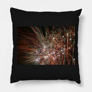 Fireworks Display At Night Pillow