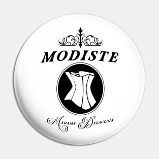 Modiste corset design, Madame Delacroix couturier to Bridgerton Society Pin