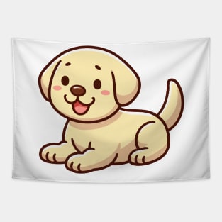 bonny yellow labrador retriever puppy Tapestry