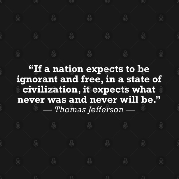 Thomas Jefferson Founding Fathers Quote by zap