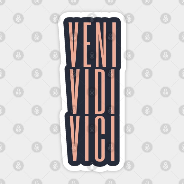 Veni Vidi Vici Classic Round Sticker