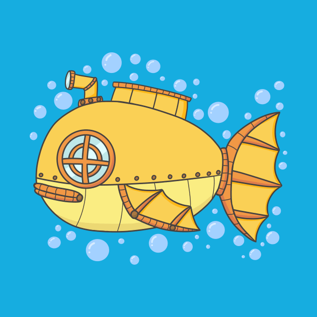 Fish Submarine by KammyBale