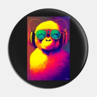 Colorful monkey Pin