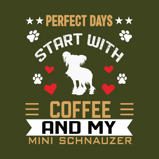 Perfect days start with coffee and my mini schnauzer by SCOTT CHIPMAND