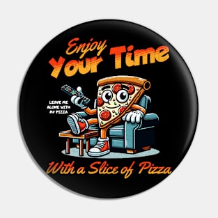 Slice of Pizza | T Shirt Design Pin