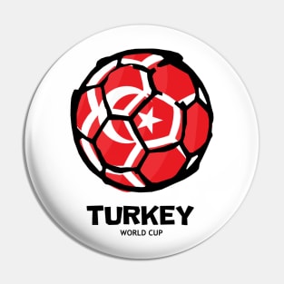 Turkey Football Country Flag Pin