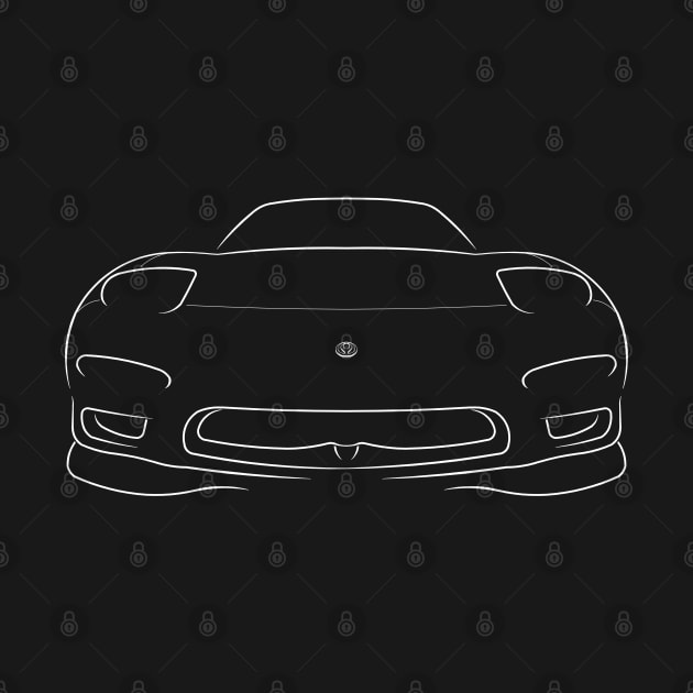 Mazda RX-7 FD - front stencil, white by mal_photography