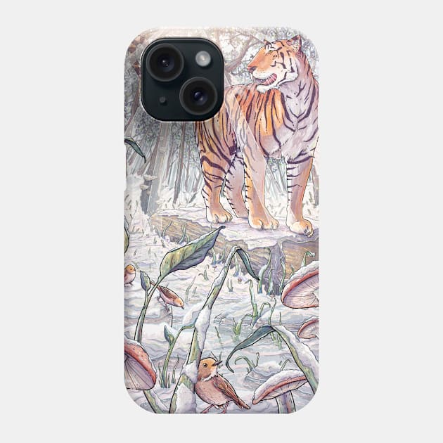 Spring Tigress Phone Case by TaylorRoseMakesArt