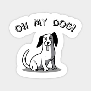 cute cartoon beagle dog Magnet