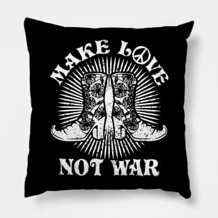 Make Love Not War Peace Vintage Pray For Israel Pillow