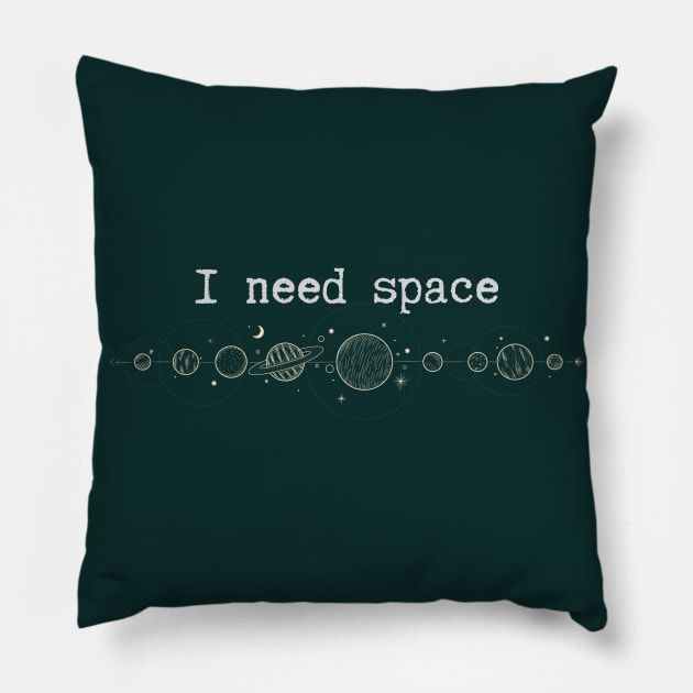 I need space Basic Pillow by High Altitude